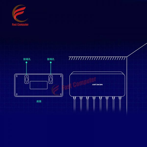 Bộ chia mạng Switch MERCURY MCS1108M 8 cổng LAN - Hình ảnh 3