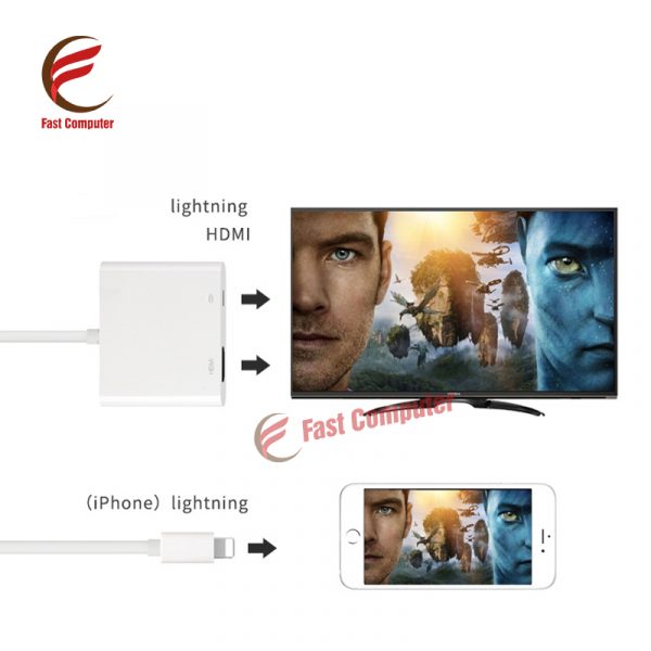Cáp chuyển đổi Lightning sang HDMI+Adapter Lightning - Hình ảnh 5