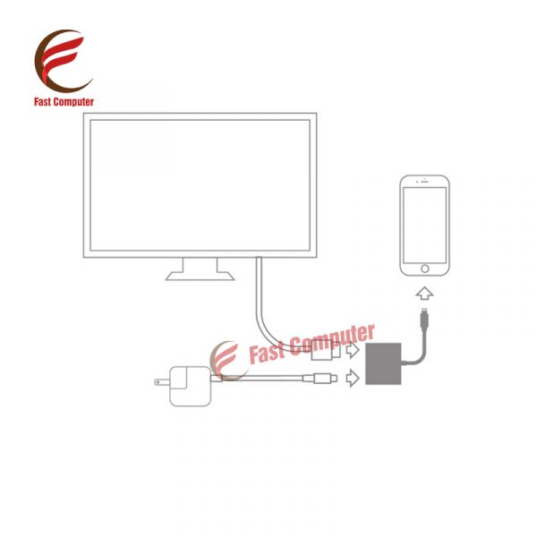 Cáp chuyển đổi Lightning sang HDMI+Adapter Lightning - Hình ảnh 4