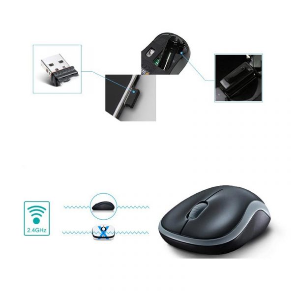 Chuột Logitech M185/M186 Wireless không dây - Hình ảnh 6